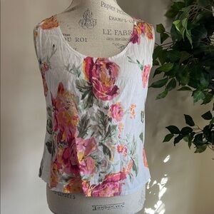 Floral Print Sleeveless Tank Top